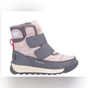 Size 9 - SOREL Little Girl's Waterproof Pink Grey Boots